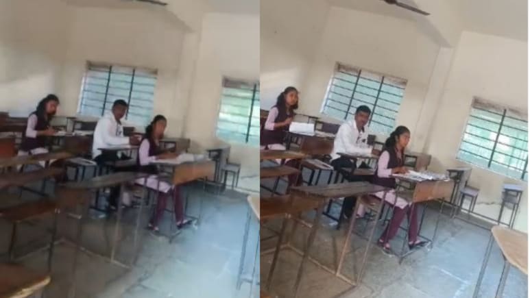Caught On CCTV: Class 6 Students Found Evaluating Class 10 Exams