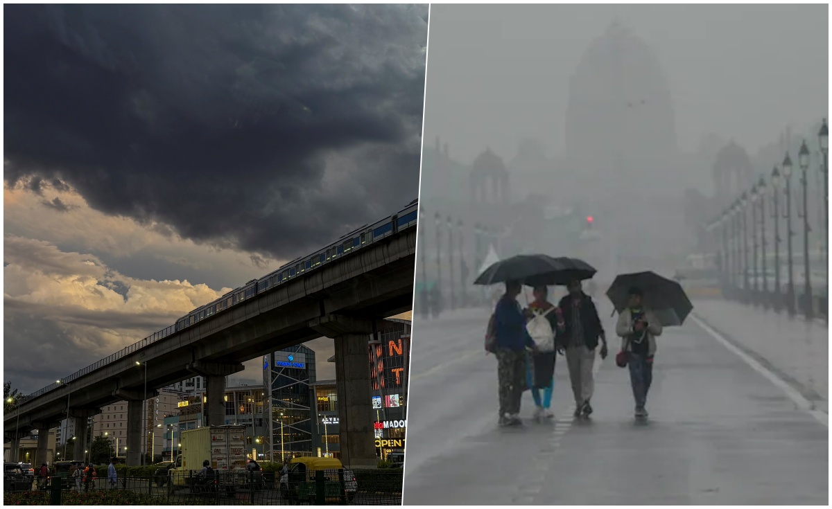 दिल्ली में तेज हवाओं के साथ रुक-रुककर बारिश, लोगों को गर्मी से राहत, उड़ानों पर भी असर