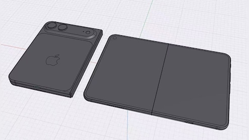 Apple iPhone Fold CAD Renders Leak: Book-Style Design, Dual Cameras And 7.8-Inch Display Tipped