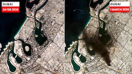 Satellite Pics Show Black Smoke Over Dubai Skyline As Iran Attacks Continue
