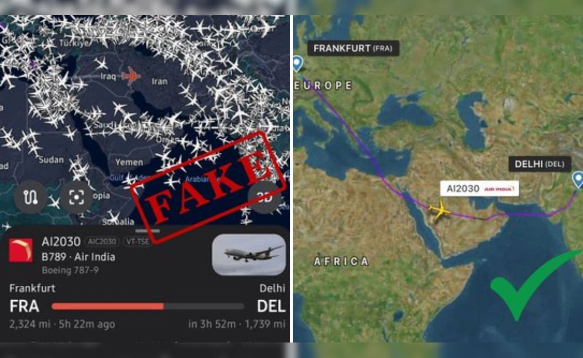 Did Air India Flight Cross Iranian Airspace? Airline Responds To Viral Claims