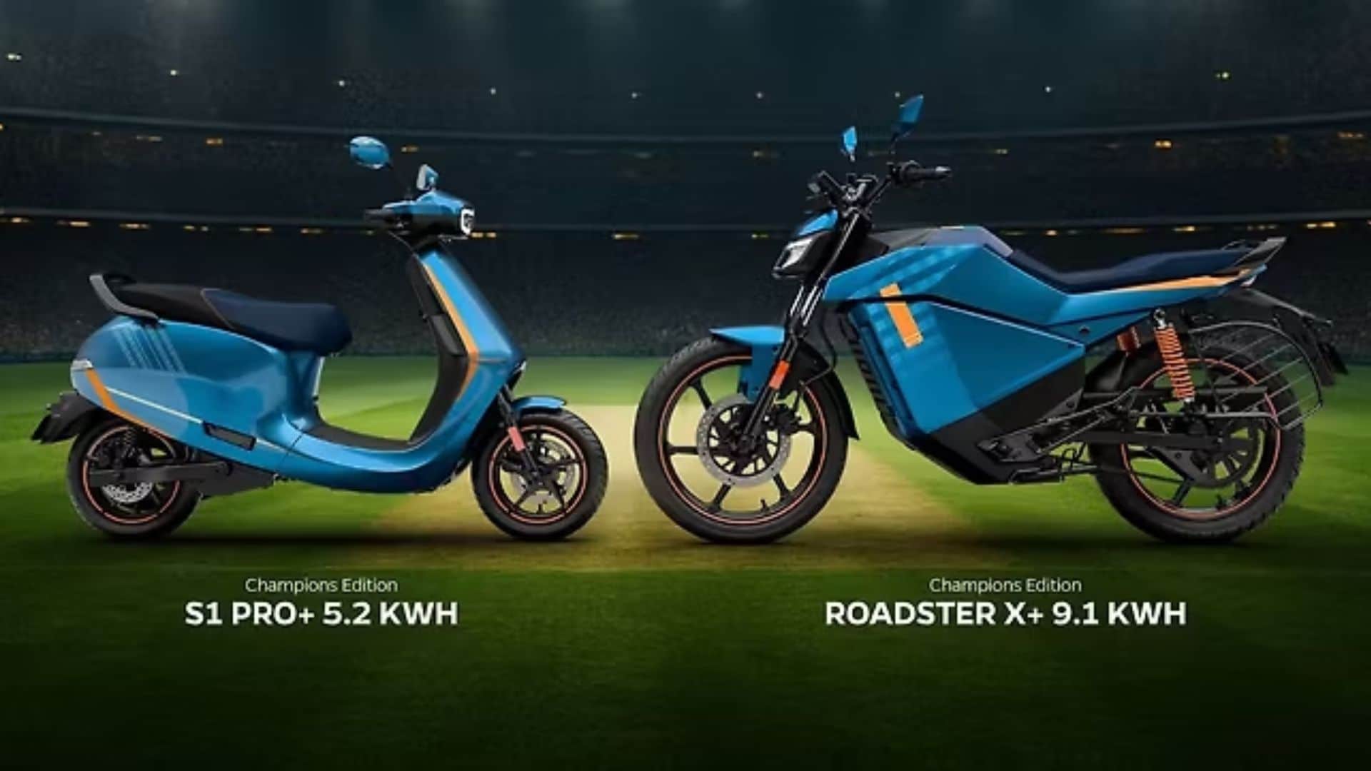 Ola S1 Pro+ and Roadster X+ Get Limited-Run Champions Edition