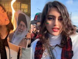 "Cheers": Woman Who Lit Cigarette With Burning Khamenei Photo On His Death