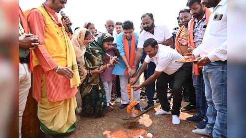 बलौदा बाजार 7.82 करोड़ की लागत से बनेगी सड़क , राजस्व मंत्री टंकराम वर्मा ने किया भूमिपूजन