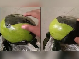 तरबूज खरीदा और फ्रिज में रखा, थोड़ी देर बाद निकाला तो ऊपर से काली प्लास्टिक की परत निकली, शख्स ने वीडियो बनाकर शेयर की घटना