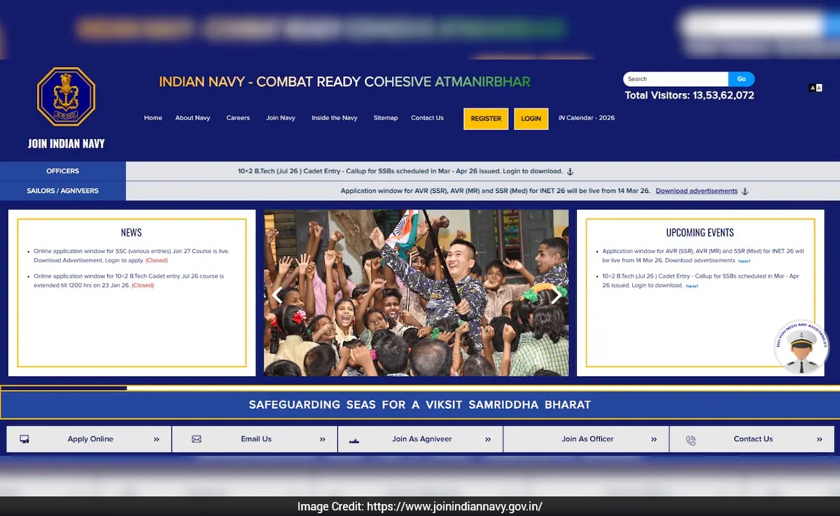 Indian Navy Invites Applications For Agniveer Recruitment 2027