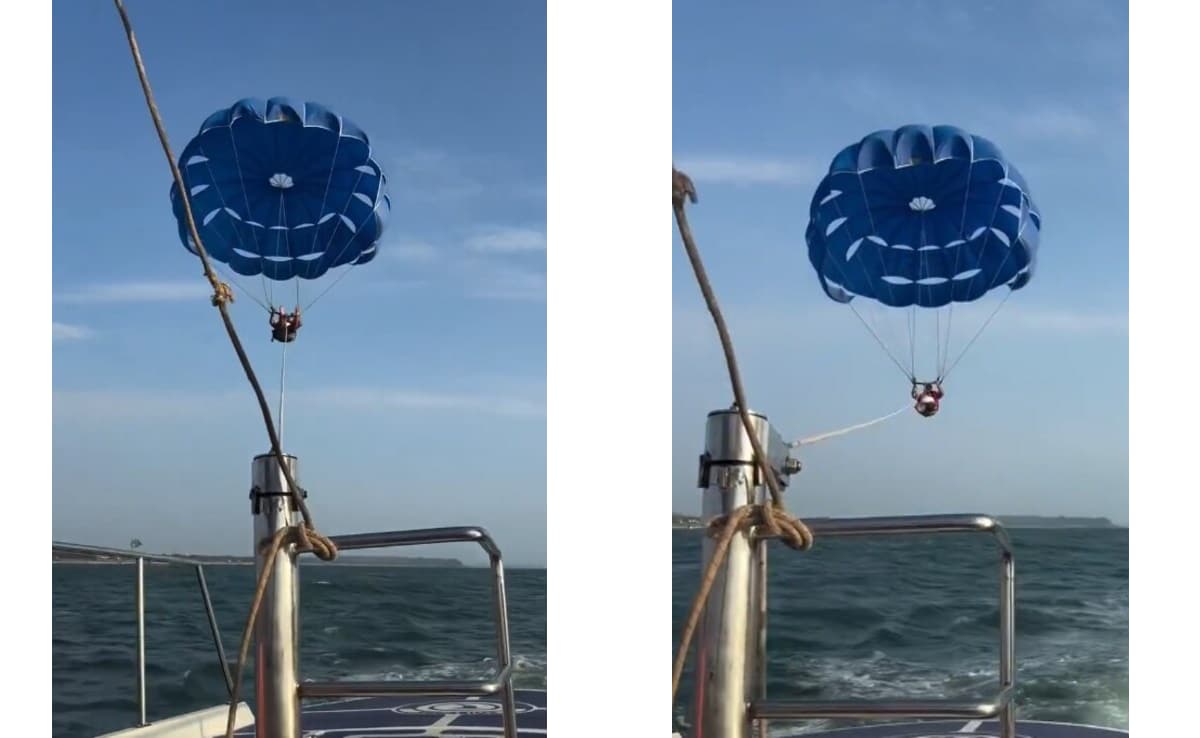 मौत को छूकर लौटा टूरिस्ट! बागा बीच पर पैरासेलिंग के दौरान हुआ खौफनाक हादसा