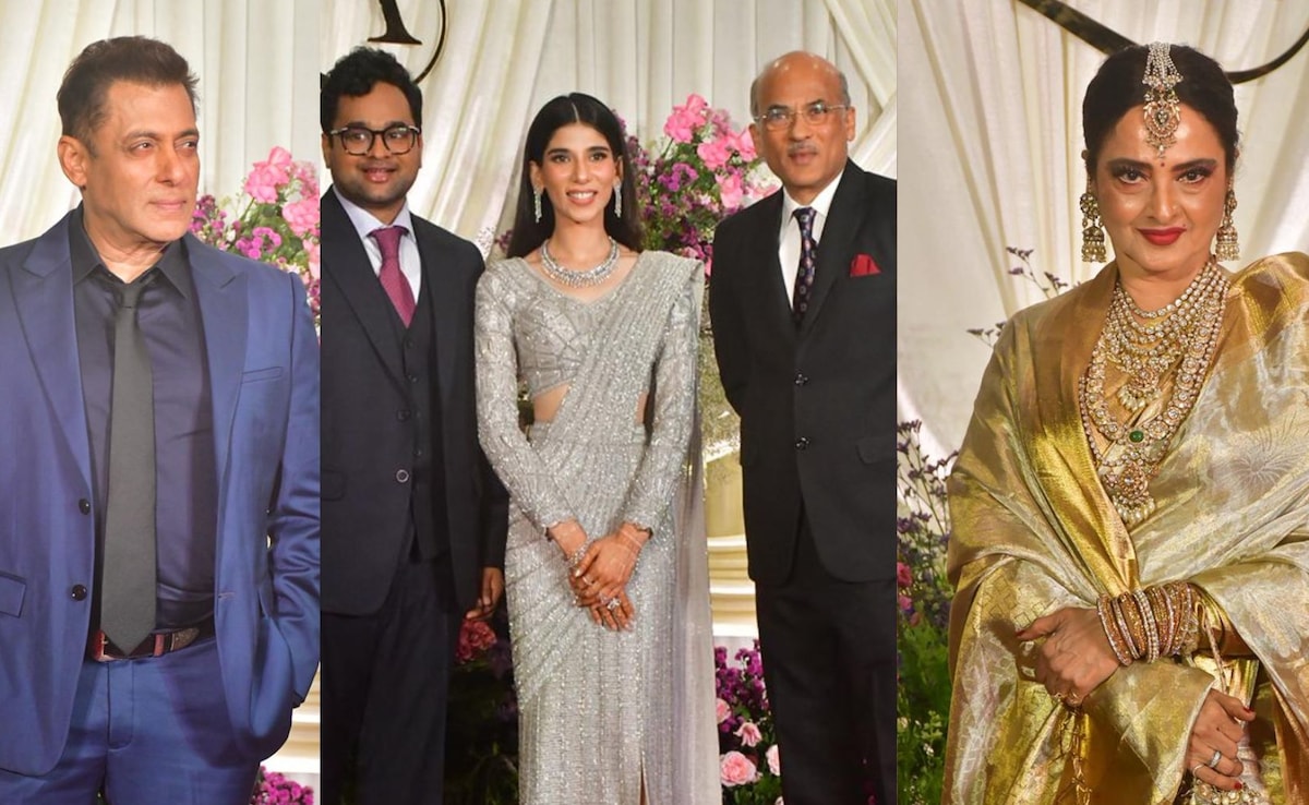सूरज बड़जात्या की बेटी की वेडिंग रिसेप्शन में पहुंचे सितारे, सलीम खान की बीमारी के बाद पहली बार दिखे सलमान खान