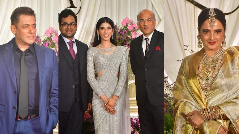 सूरज बड़जात्या की बेटी की वेडिंग रिसेप्शन में पहुंचे सितारे, स्वैग में दिखे सलमान खान तो रेखा की हुई चर्चा