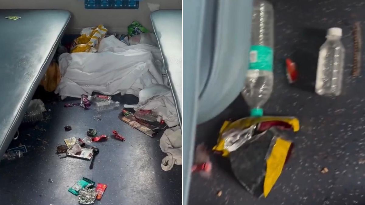 Video: Students On Train Leave Trash Behind, Internet Says 'No Civic Sense'