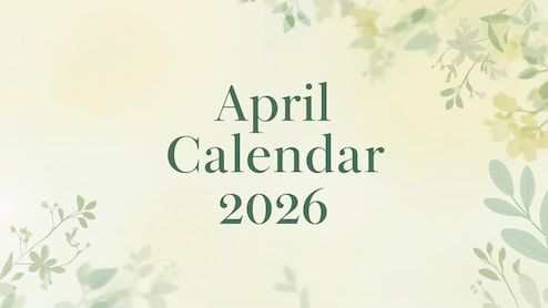 April Calendar 2026: April Fool's Day, Ambedkar Jayanti, Good Friday And More; Check Full List Of Events And Days