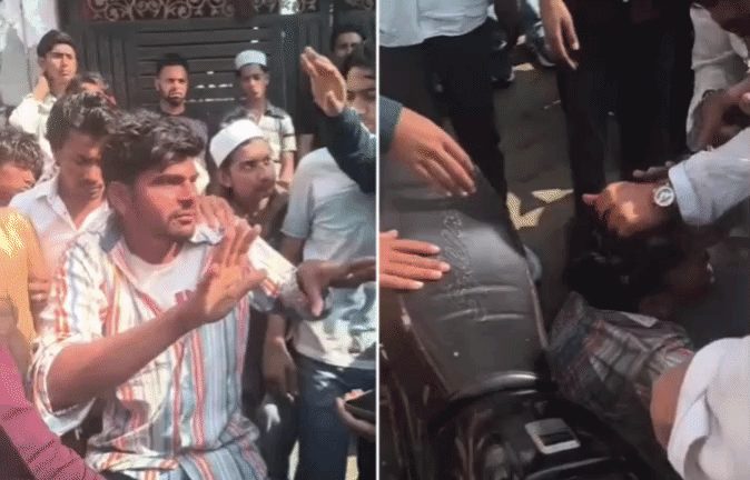 ये मुझे छेड़ रहा है... पति पर आरोप लगा बीच सड़क भीड़ से पिटवाती रही पत्नी