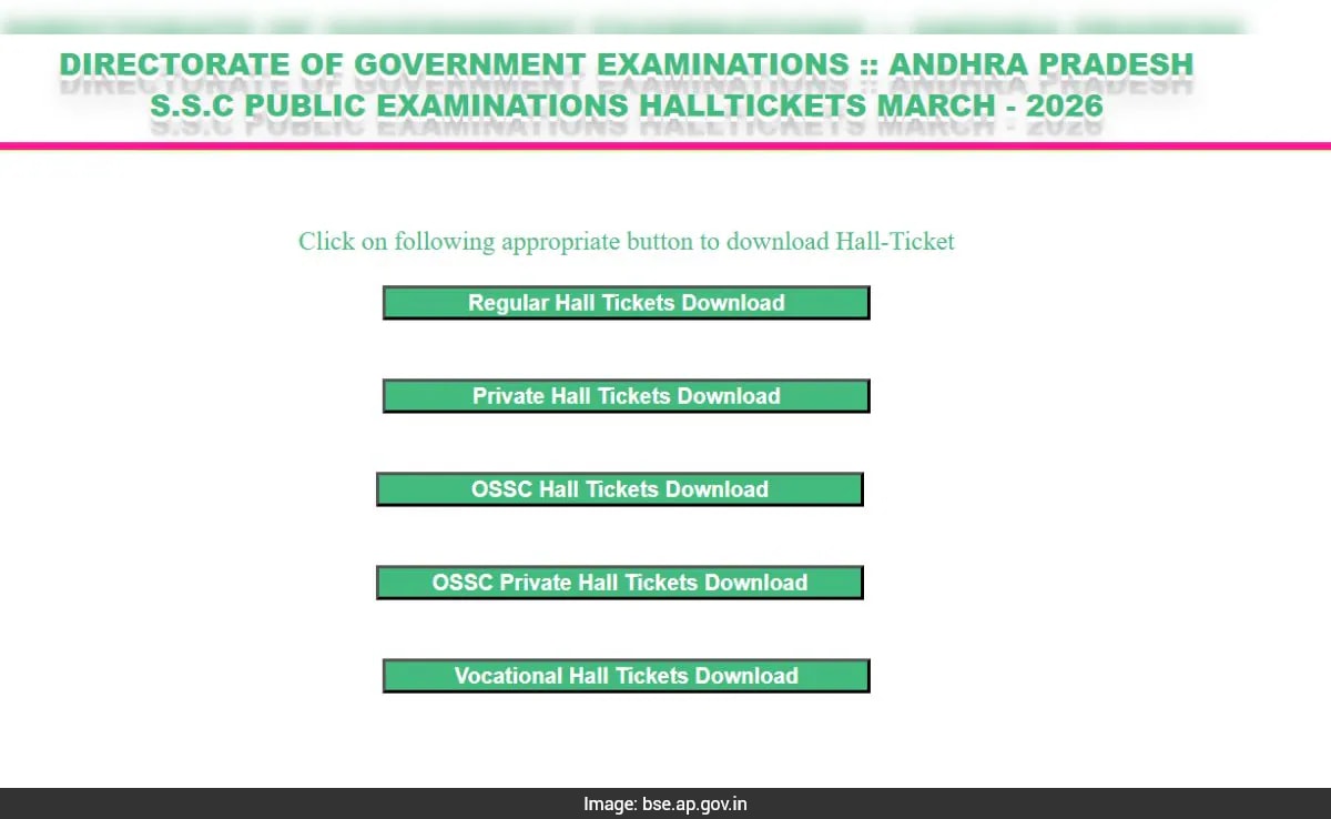 AP SSC Hall Ticket 2026: When, Where, How To Download Class 10 Admit Card