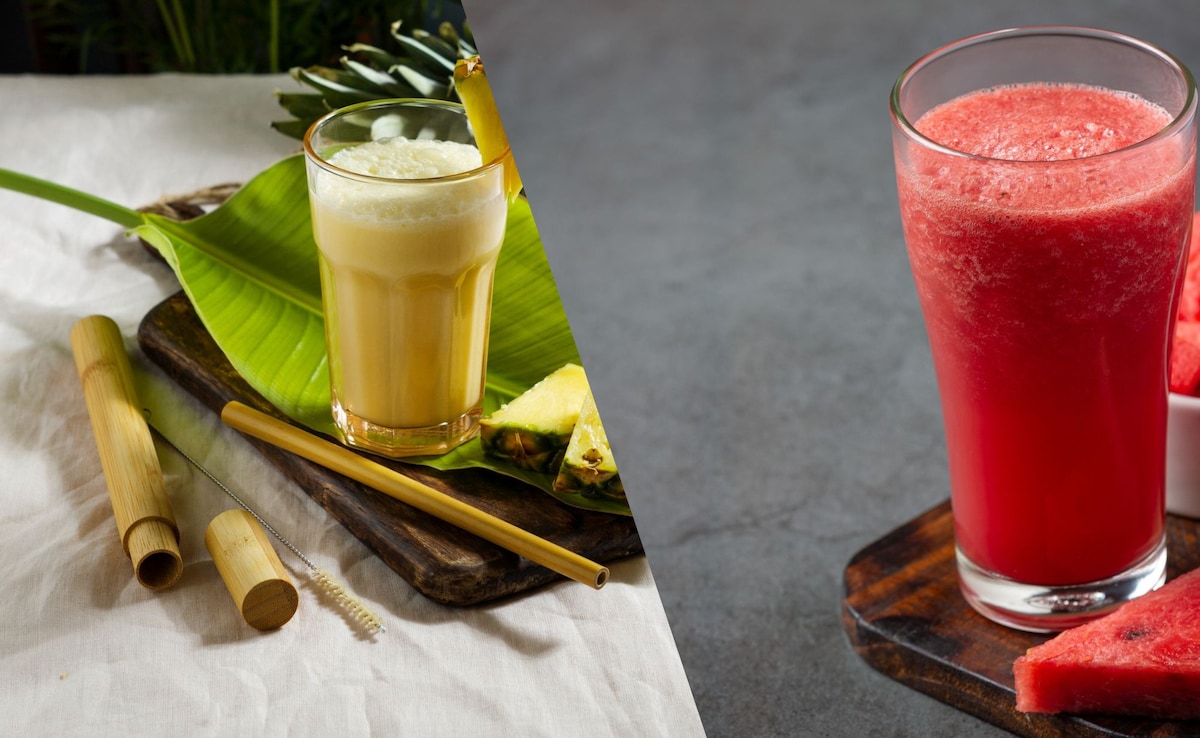 Pineapple and watermelon juice Pineapple and watermelon juice