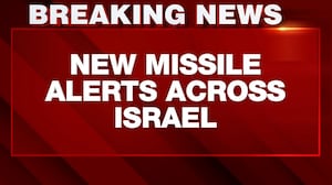 Fresh Missile Alerts Ring Across Israel As Conflict Enters Day 8