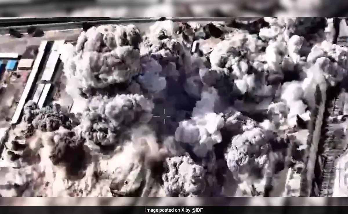 Israel Shares Aerial Footage Of Bombing "Iran's Terror Regime" In Tehran