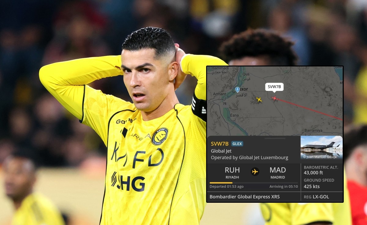 Cristiano Ronaldo Leaves Saudi Arabia In Rs 750 Crore Private Plane Amid US-Iran War: Report