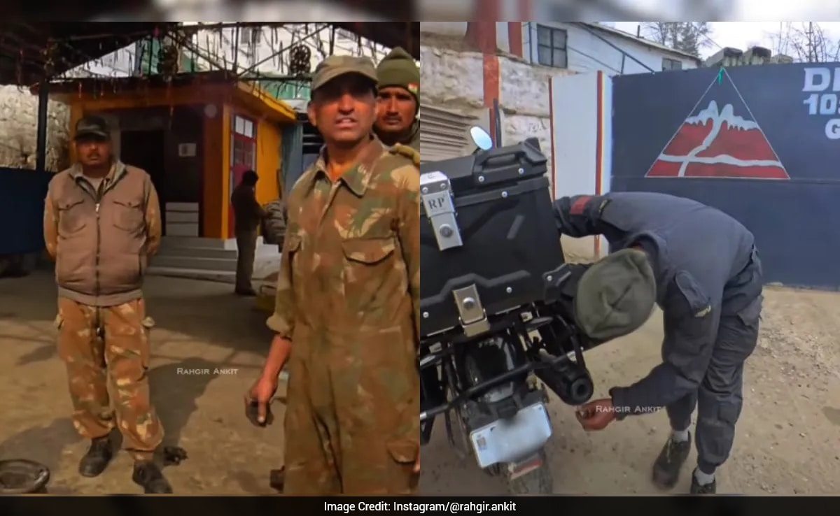 'No Charge For You': Border Roads Organisation Helps Stranded Bike Rider, Heartwarming Video Viral