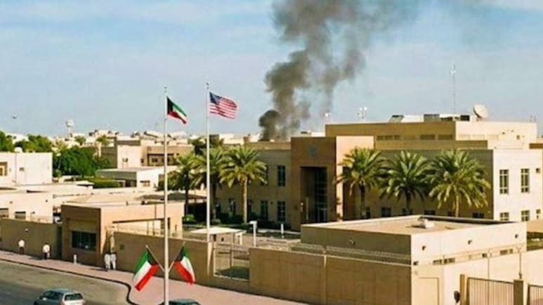 Clouds Of Smoke Seen Rising From US Embassy In Kuwait After Iran Strikes