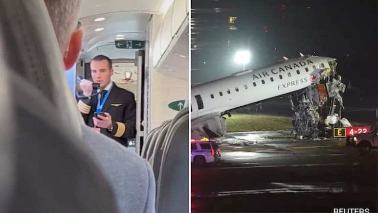Video: Air Canada Pilot Requests Flyers To Ask 'No Questions' On Runway Collision At LaGuardia Airport
