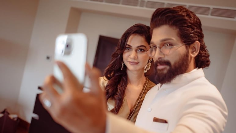 Allu Arjun's "Cutie" Shout-Out For Wife Sneha Reddy On 15th Wedding Anniversary: 'Couldn't Have Done It Without You'