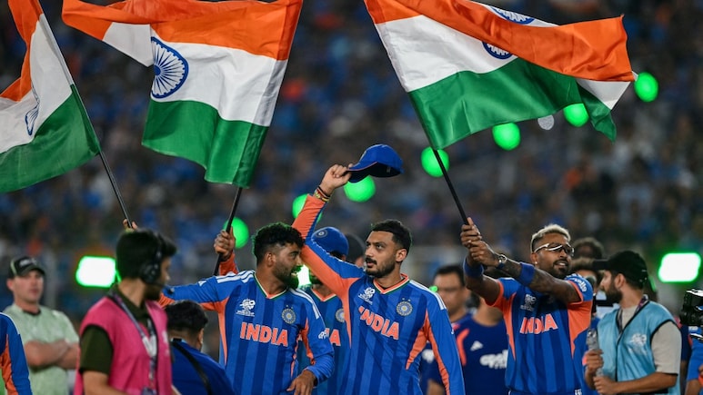In Pics: From SKY To Samson, How Indian Team Celebrated T20 World Cup Win
