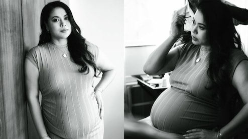 Mom-To-Be Lin Laishram Flaunts 'Most Beautiful Belly' In Stunning Monochrome Pics