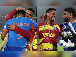 IND vs WI: भारत से हारकर भी खुश हुए शिमरोन हेटमायर, मैच के खत्म होते ही 'दोस्त' संजू सैमसन को लगा लिया गले से