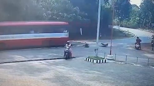 On Camera, Karnataka Students Fall Off Moving Bus As Door Opens