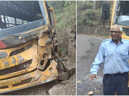 हरियाणा के मोरनी में बच्&zwj;चों से भरी बस हादसे का शिकार, ड्राइवर की सूझबूझ से बड़ा हादसा टला