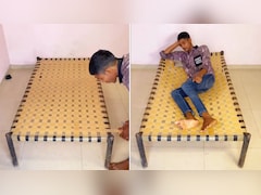 शख्स ने टेप से बना डाली खाट, अजब-गजब जुगाड़ सोशल मीडिया पर हुआ वायरल, लोग बोले- इसे कहते हैं असली देसी इनोवेशन