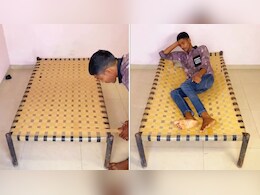 शख्स ने टेप से बना डाली खाट, अजब-गजब जुगाड़ सोशल मीडिया पर हुआ वायरल, लोग बोले- इसे कहते हैं असली देसी इनोवेशन