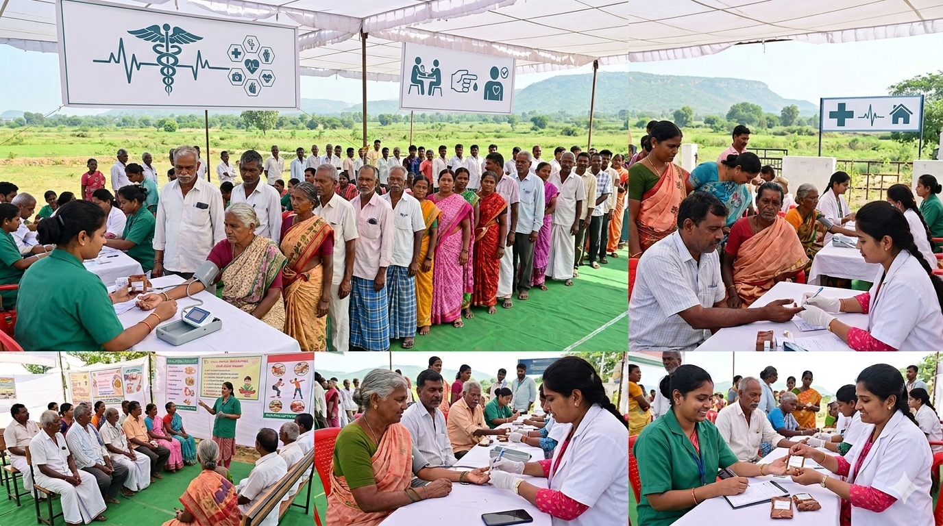 Telangana Drive Flags 26.9 Lakh Hypertension, 14 Lakh Diabetes Cases