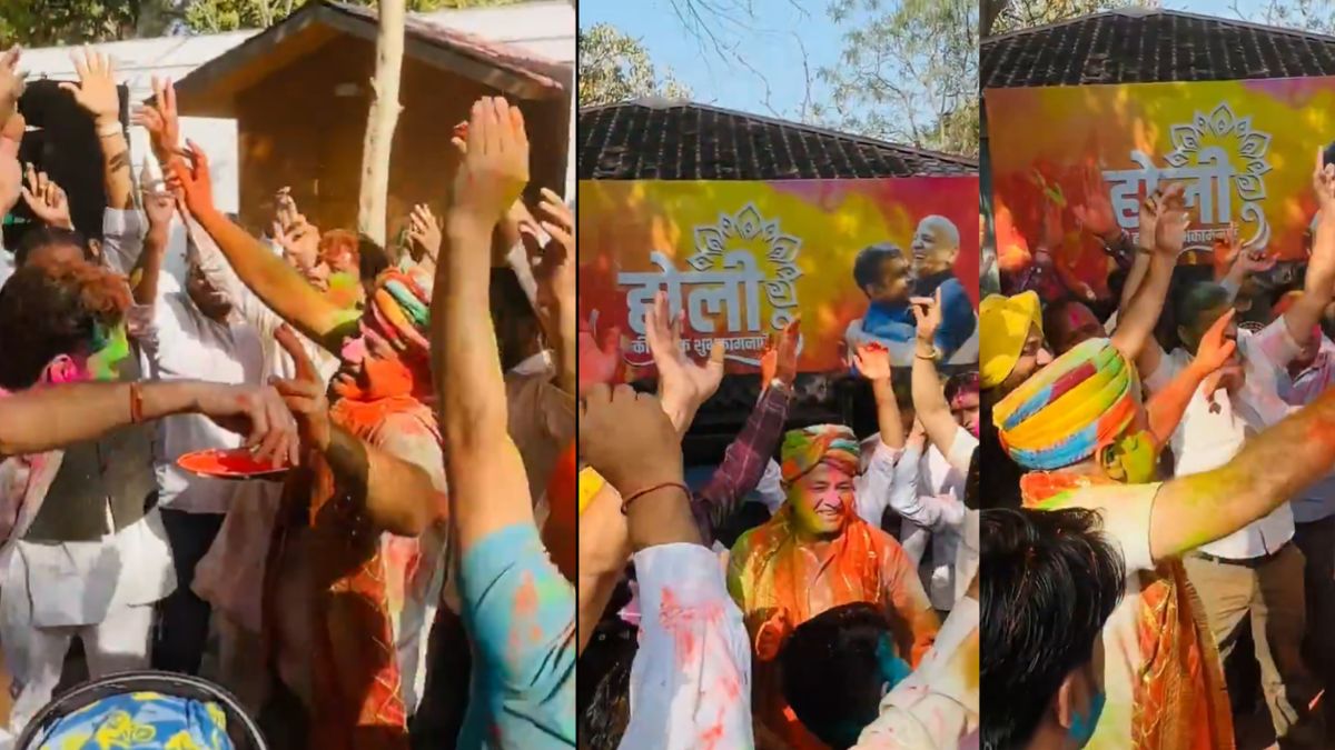 LIVE: देशभर में मनाया जा रहा होली का पर्व, गोरखपुर में होली मनाते सीएम योगी का दिखा अलग अंदाज