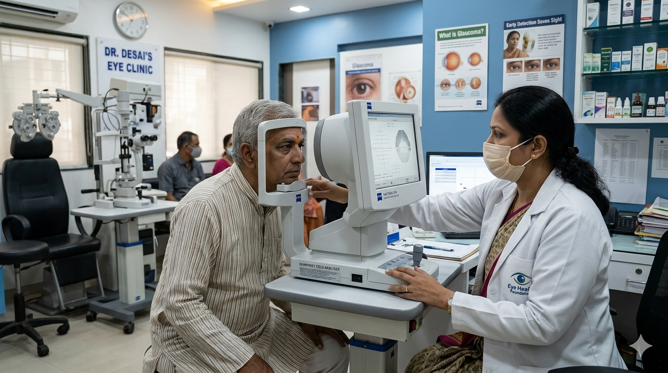 Glaucoma symptoms can appear well before old age too