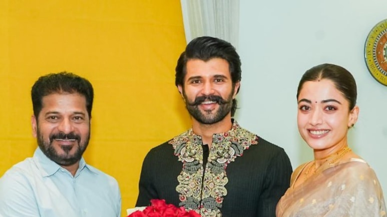 Telangana Chief Minister Revanth Reddy Visits Newlyweds Vijay Deverakonda And Rashmika Mandanna