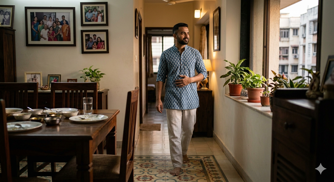 Find a comfortable spot in your home and walk in place