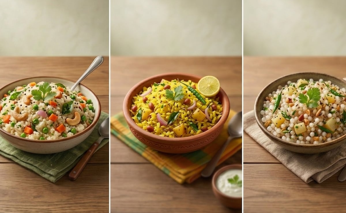 Sabudana Khichdi, Poha, Or Upma