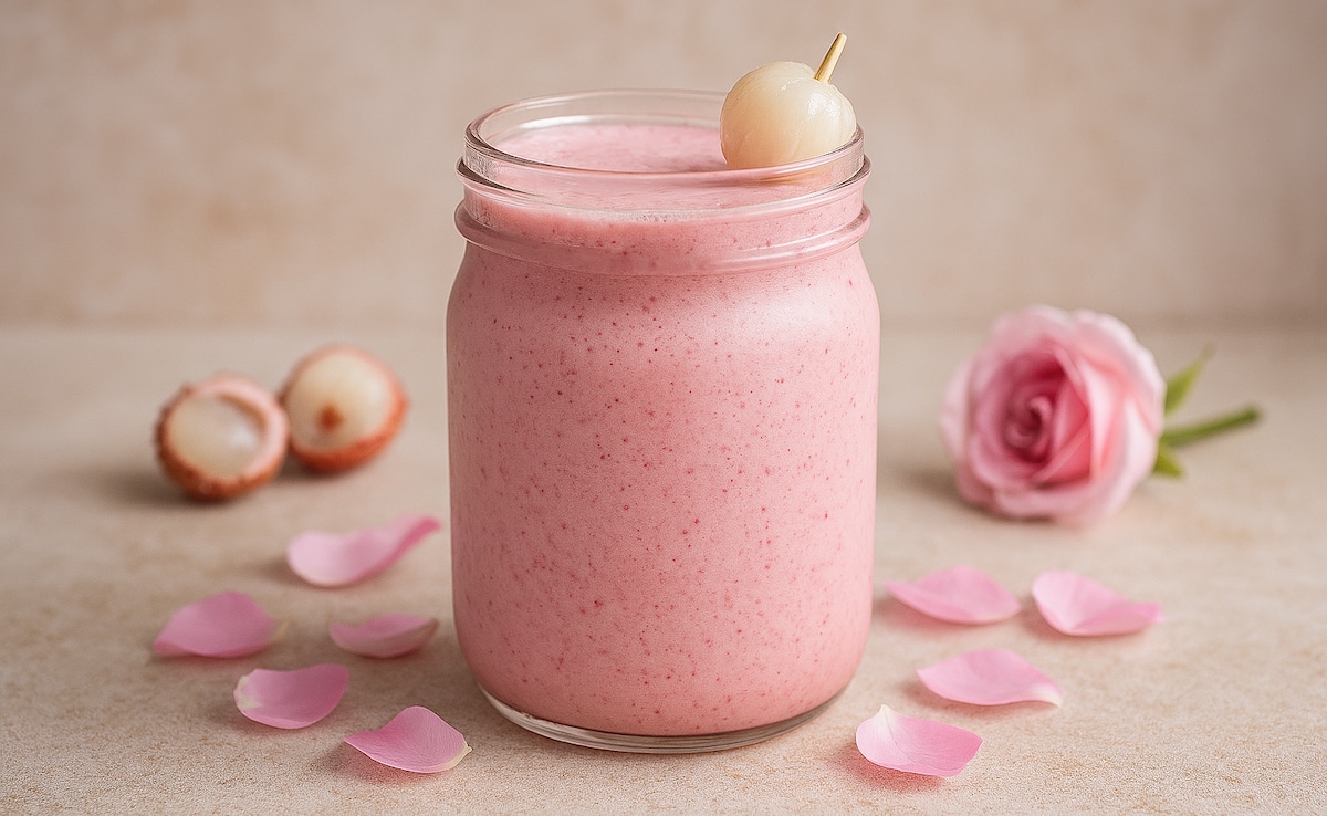 Litchi-Rose Smoothie: गर्मी में ट्राई करें ये नई रेसिपी, बनाएं ठंडी-ठंडी 'लीची रोज स्मूदी'