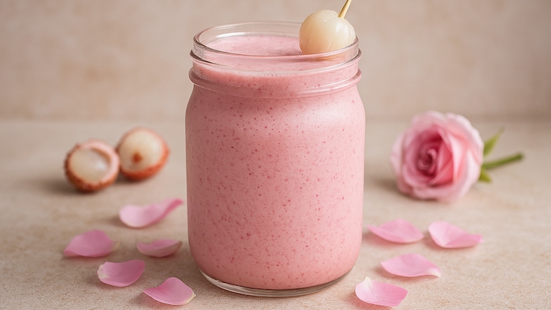 Litchi-Rose Smoothie: गर्मी में ट्राई करें ये नई रेसिपी, बनाएं ठंडी-ठंडी 'लीची रोज स्मूदी'