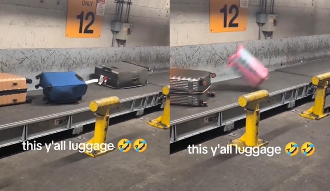 "This Is What They Do": Viral Video Shows How Airport Staff Handle Luggage