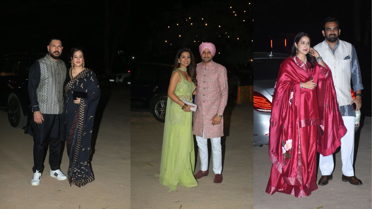 Yuvraj Singh, Harbhajan Singh, and Zaheer Khan were among the guests spotted at the venue. Photo: Varinder Chawla Yuvraj Singh, Harbhajan Singh, and Zaheer Khan were among the guests spotted at the venue. Photo: Varinder Chawla