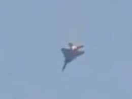 Iran Shares Video Of F-15 Fighter In Flames Mid-Air, Crashing In Kuwait