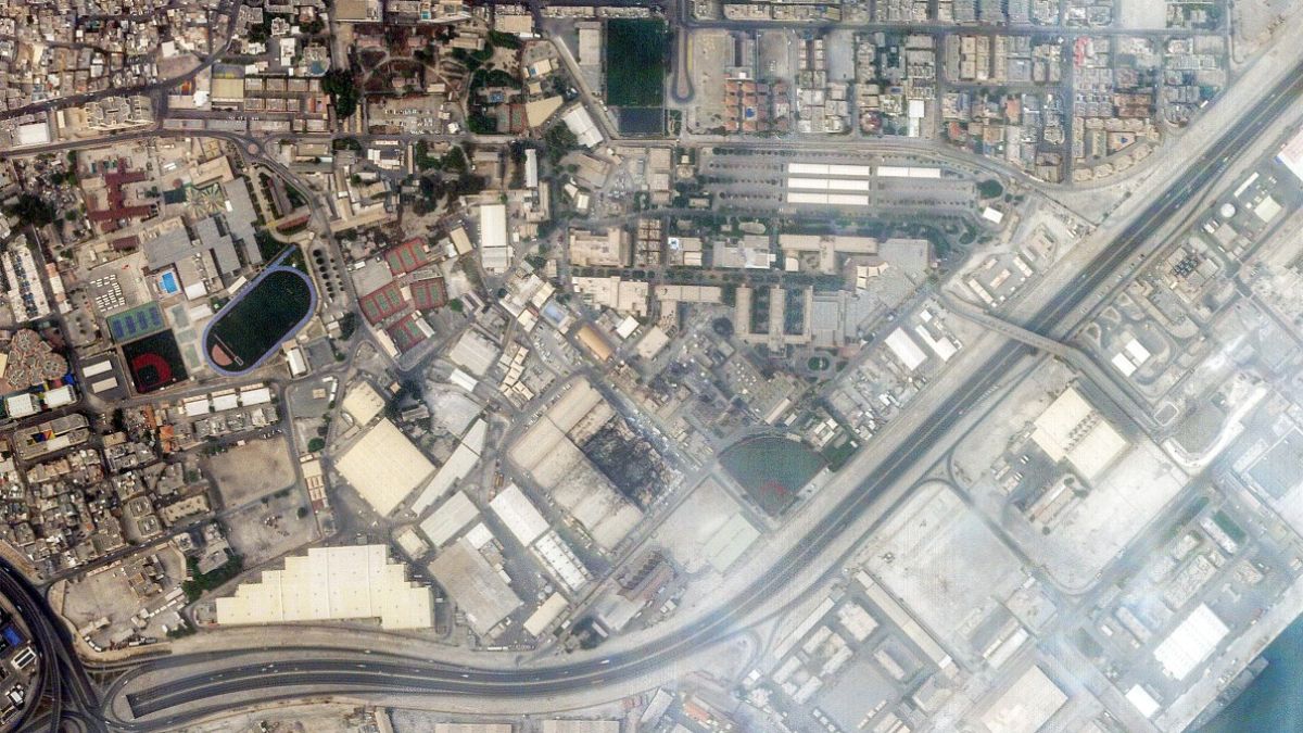 Satellite Pic Shows Smoke Rising From US 5th Fleet Base In Bahrain