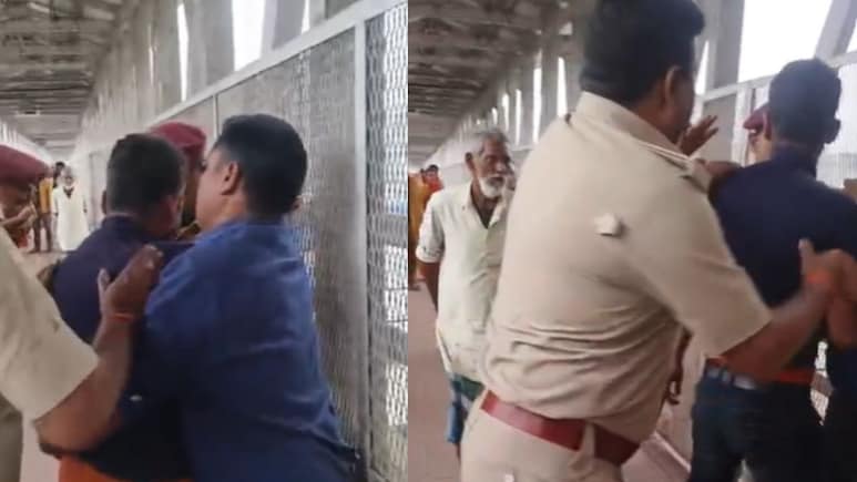 VIDEO: शराब के खेप पकड़ने गई उत्पाद विभाग और रेल GRP आपस में भिड़ी, कटिहार स्टेशन पर ही चलने लगा मल्ल युद्ध