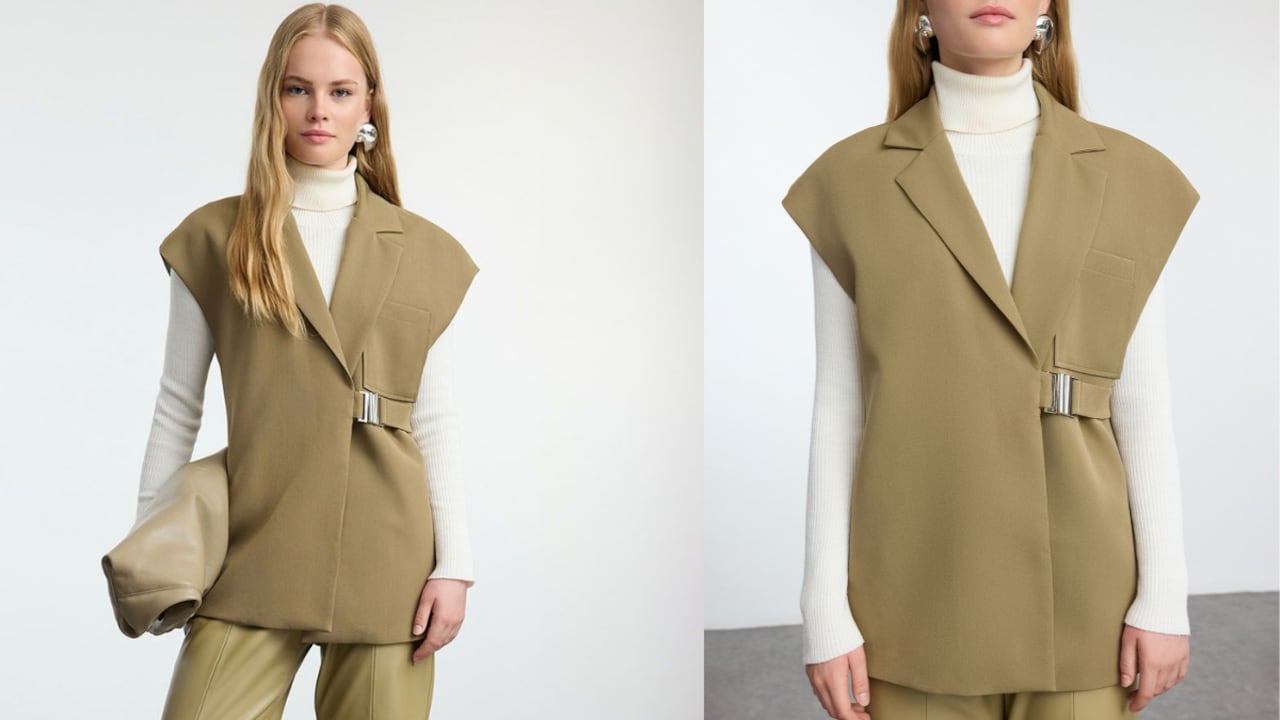 Sleeveless blazers give Sleeveless blazers give