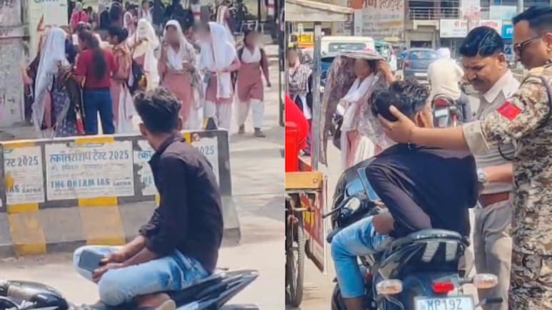 बाइक पर बैठ गर्ल्स कॉलेज के सामने हीरोगिरी, वीडियो वायरल होते ही सतना पुलिस ने दबोचा