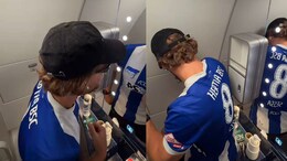 Watch: Passenger Turns Aircraft Toilet Into Mini Gym, Finishes 5.5 km Run Mid-Air
