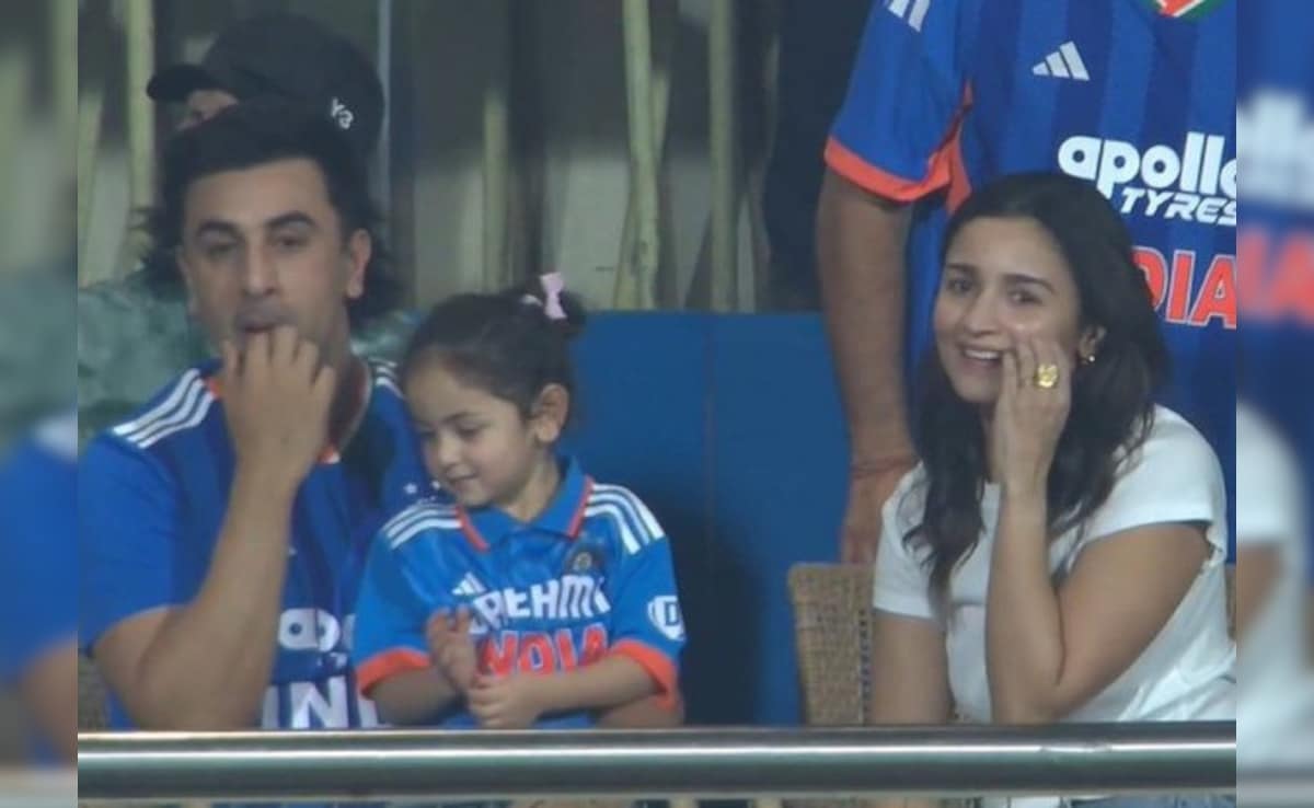Raha Takes Centre-Stage As Ranbir Kapoor, Alia Bhatt Attend India vs England T20 World Cup Semifinal