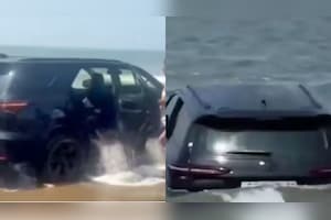 Fortuner Stuck After Illegal Beach Drive - Only Indian Beach Where It's Allowed